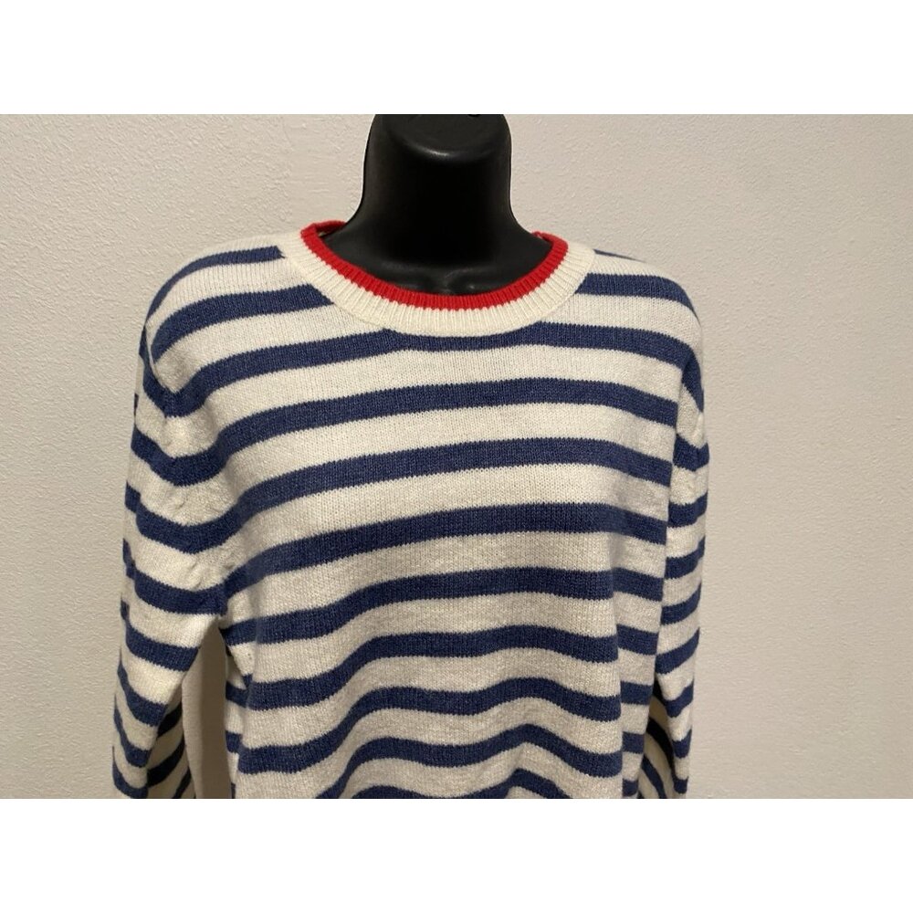 Shein Womens Size M Sweater Striped Long Sleeve - Picture 2 of 9